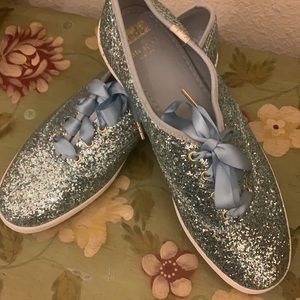 keds x kate ♠️ spade new york glitter sneakers